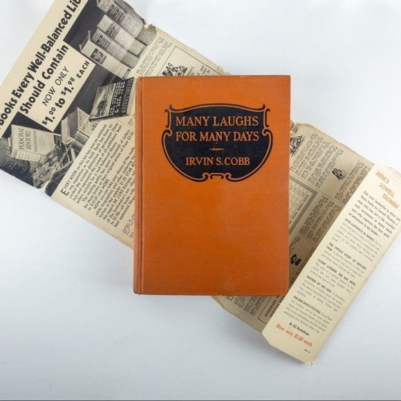 2/$50 - 1925 Hardcover w/ DJ Many Laughs for Many Days by Irvin S. Cobb - Picture 12 of 16